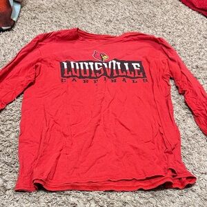 Louisville Cardinals Red Long Sleeve Shirt